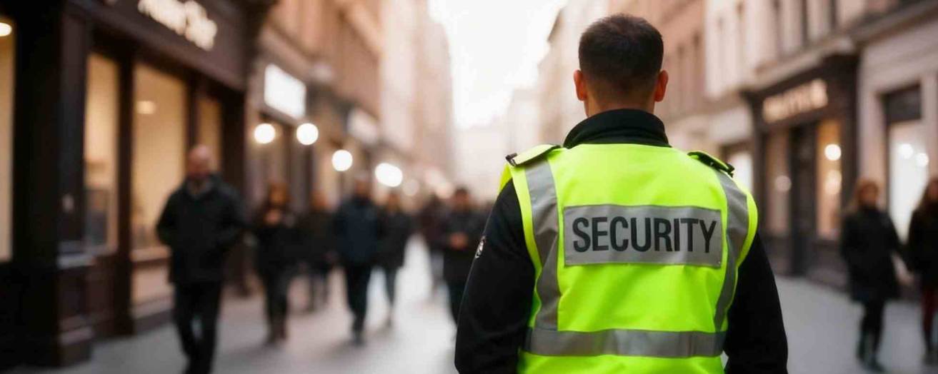 a security officer on duty at a public venue