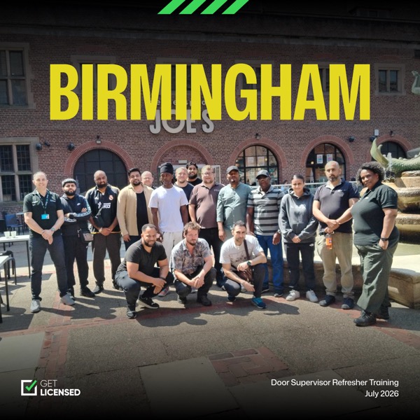 Door Supervisor Refresher training class in Birmingham