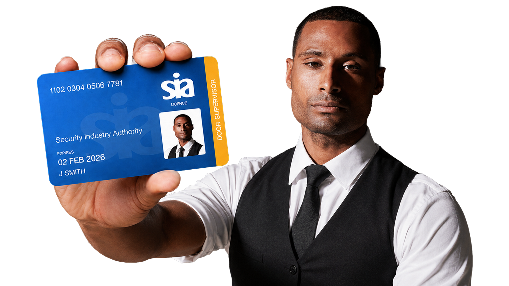 SIA Door Supervisor licence card