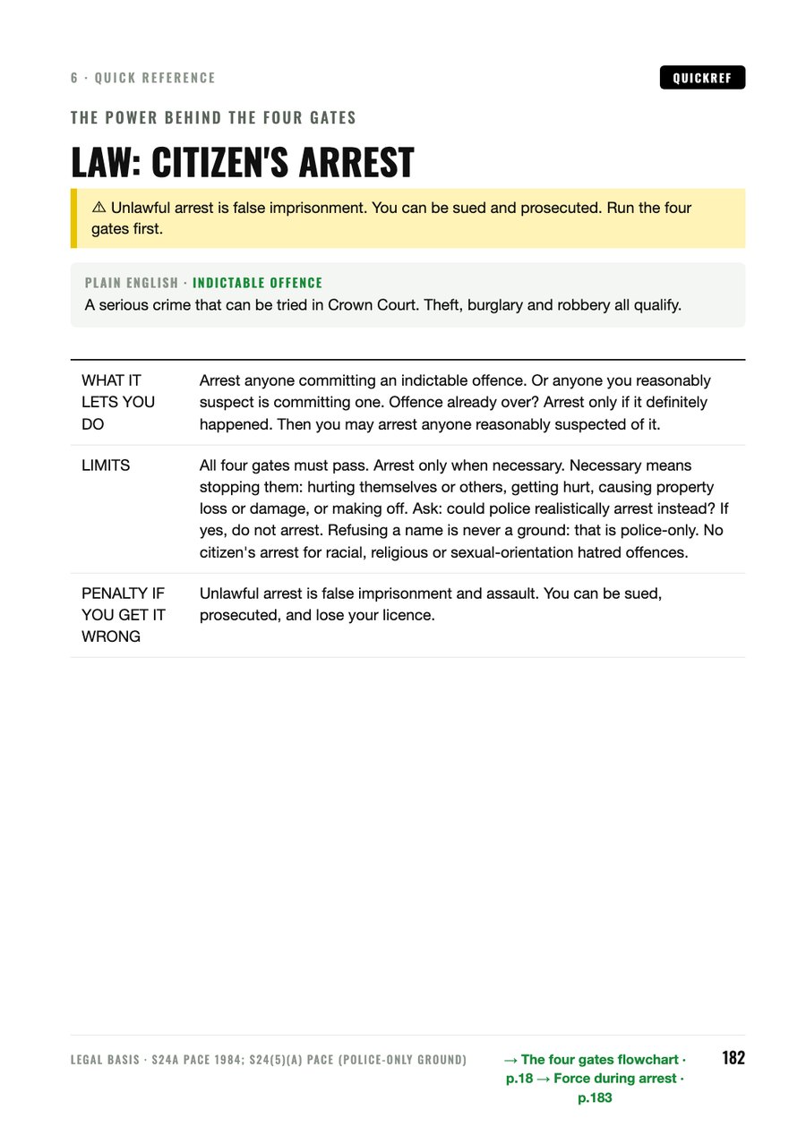 Law card page